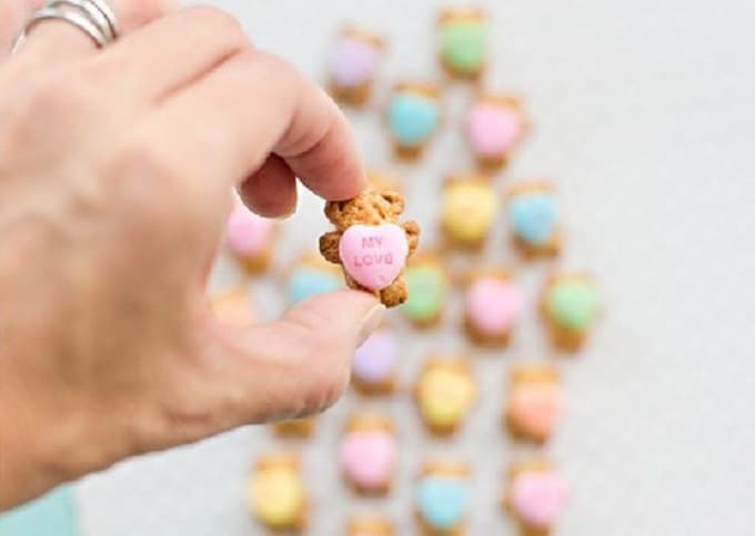 teddy bear graham cookie hearts