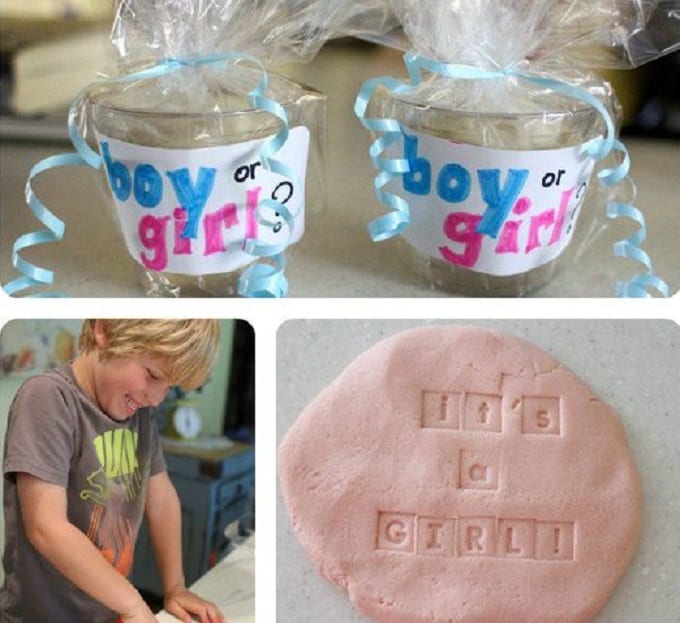 gender reveal playdough