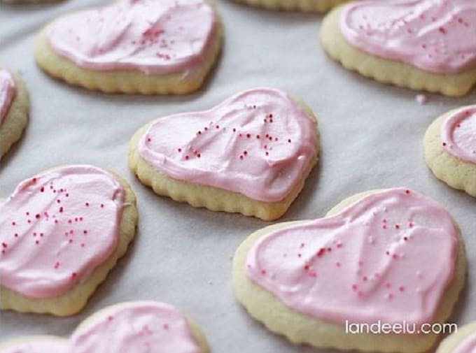 heart sugar cookies