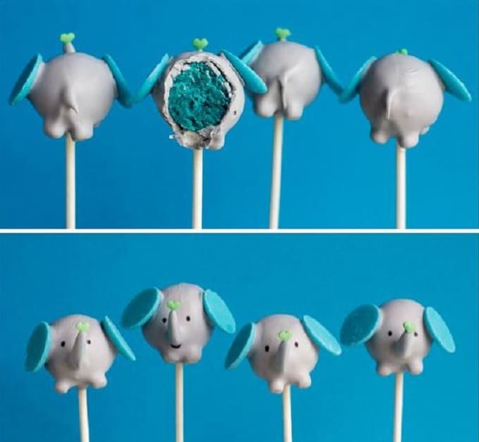 elephant cake pops