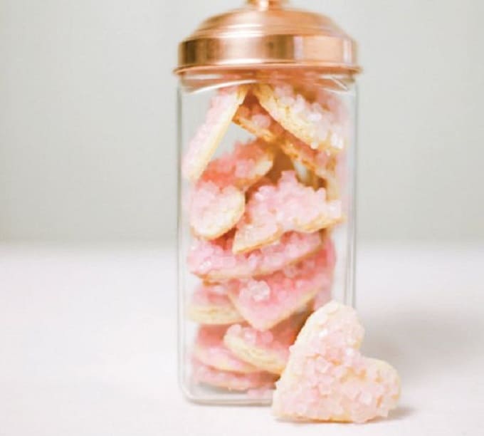 Valentine’s Day geode crystals