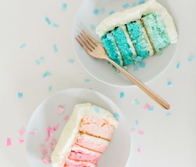 DIY ombre cake idea