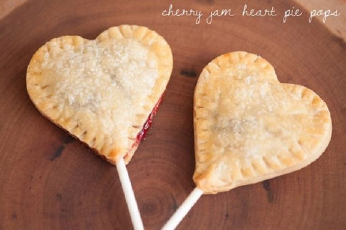 heart pie pops