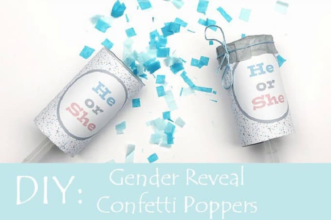 gender reveal confetti poppers