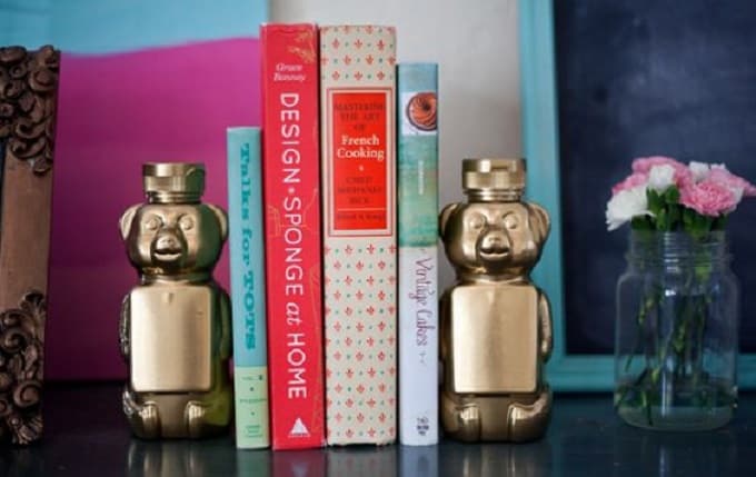 honey bear bookends