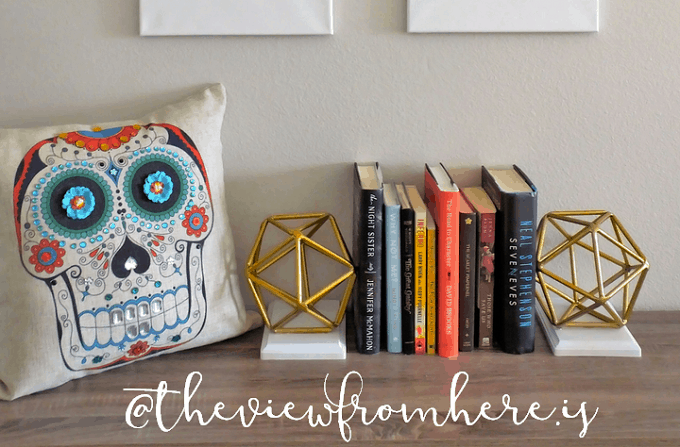 DIY orb bookends