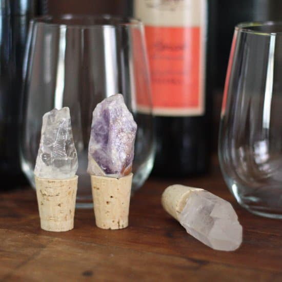 DIY Jeweled Crystal Wine Stoppers
