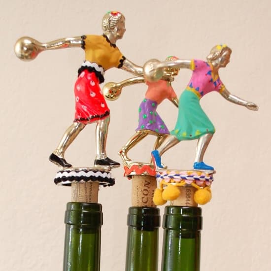 Bowling Trophy Wine Bottle Stopper