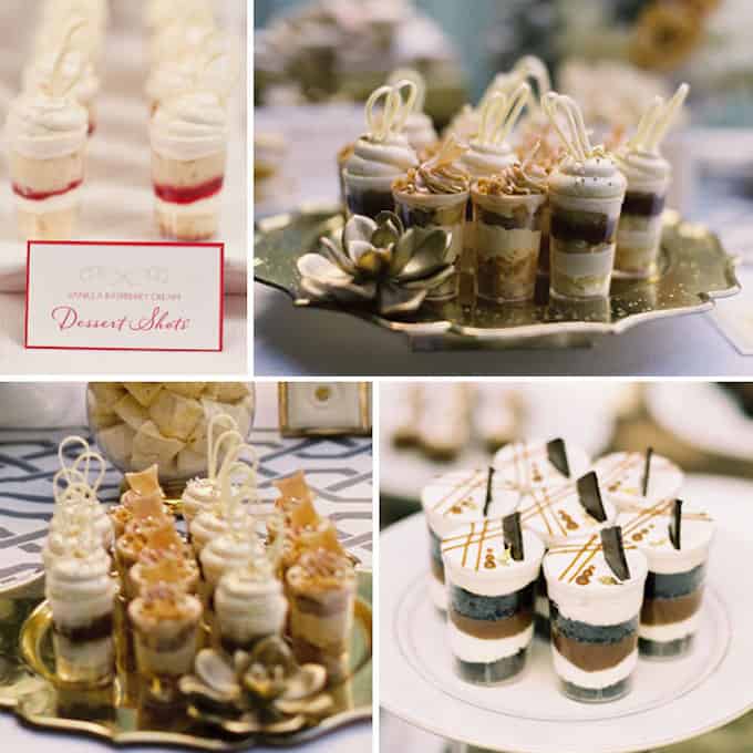 wedding dessert shooters