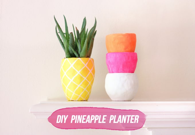 diy pineapple planters