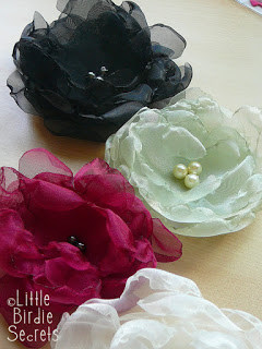 organza flowers