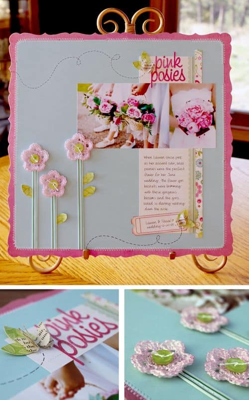 5-petal crochet flowers