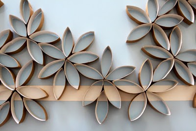 flowers made from toilet paper rolls