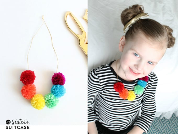 pom pom necklace