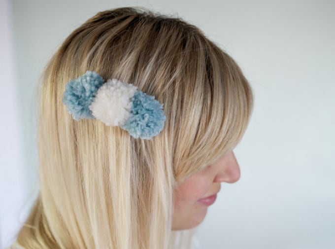 pom pom hair clip