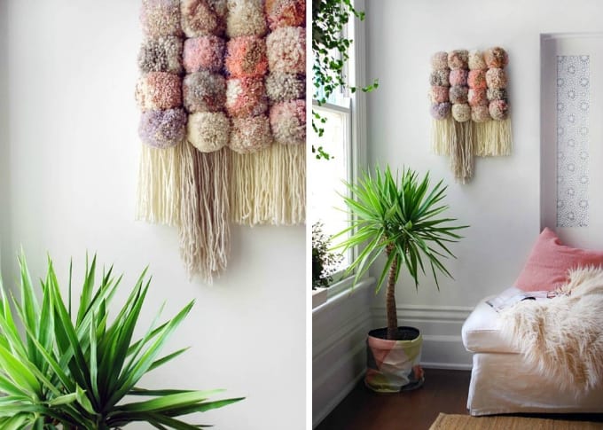pom pom wall art