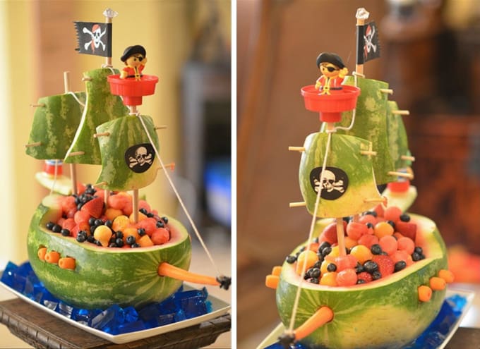 pirate ship cake