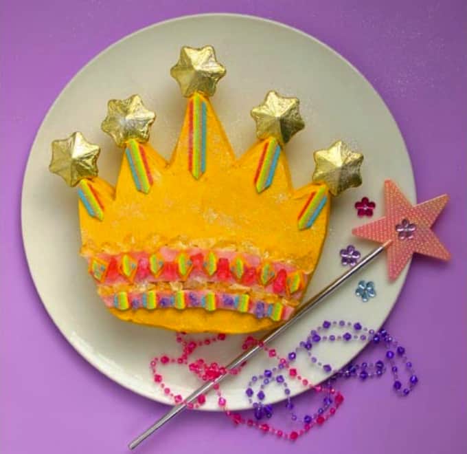 princess crown birthday cake