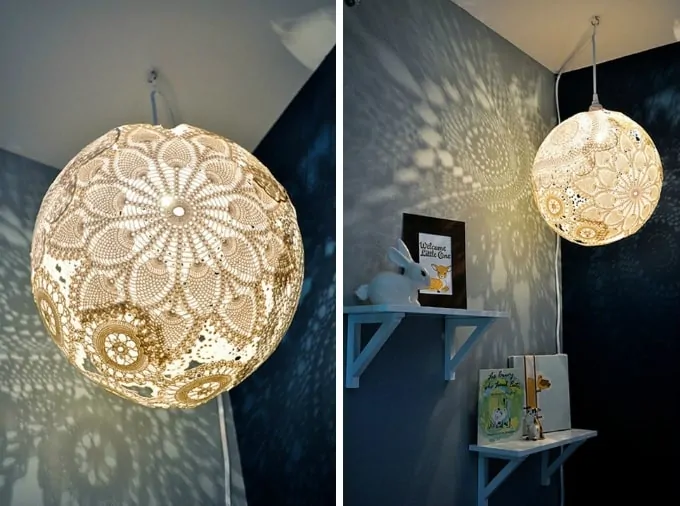 doily lamp