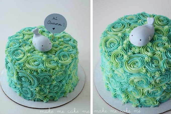 whale cake topper