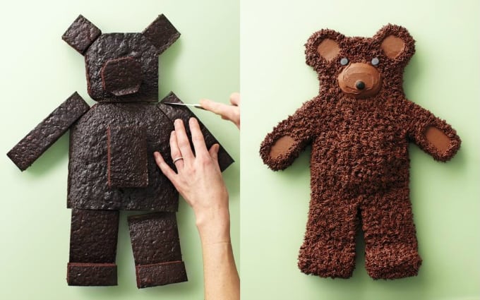 bear-shaped cake