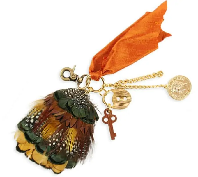 feather keychain