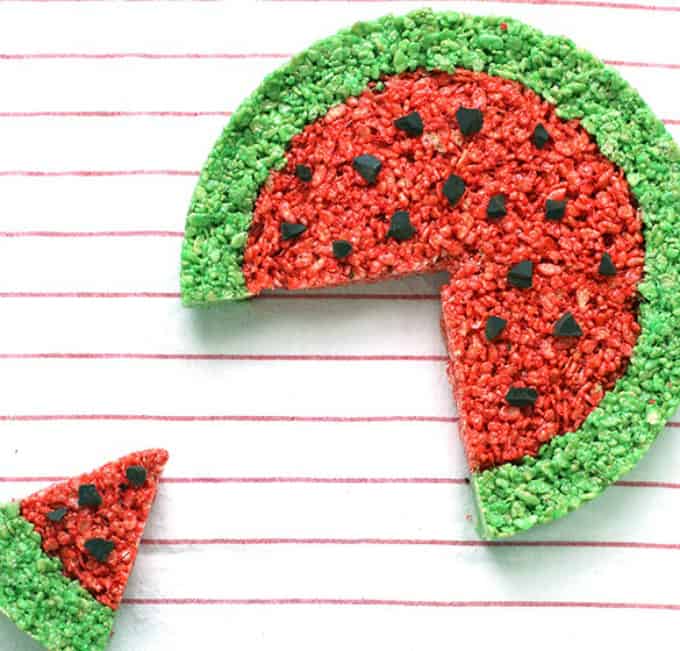 watermelon themed cake