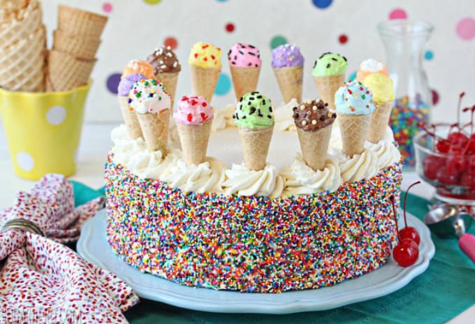 ice cream sundae cake