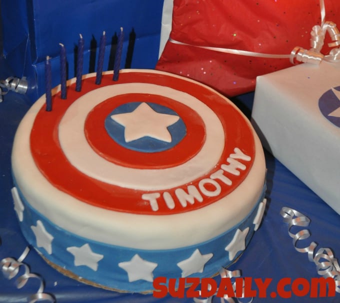 Captain America cake