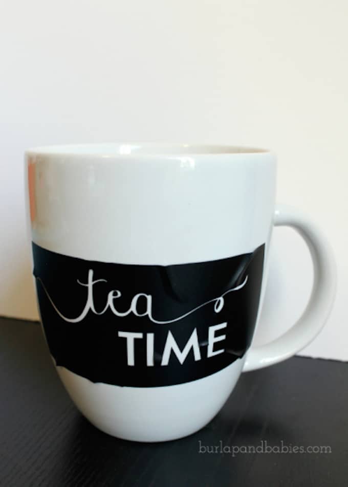 tea inspired sharpie mug