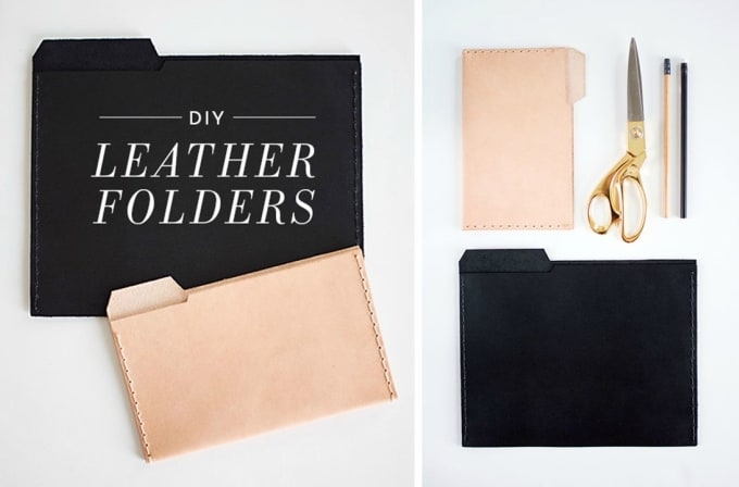leather folders