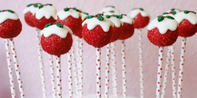 Christmas inspired cake pops