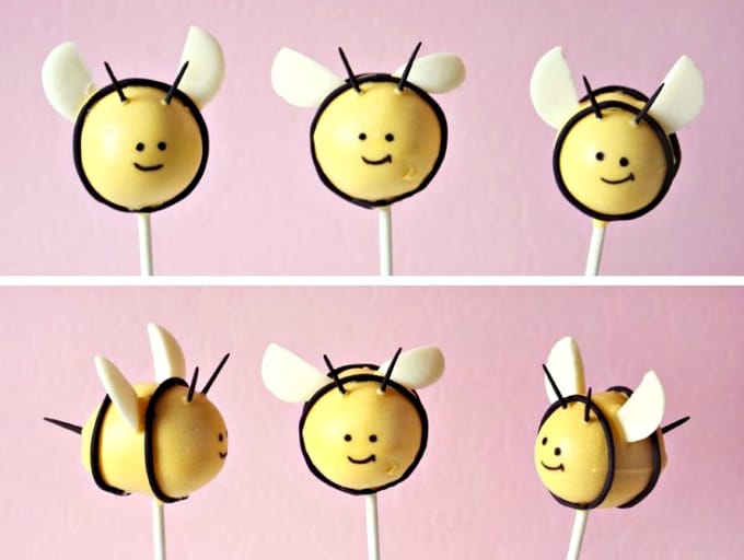 bee cake pops