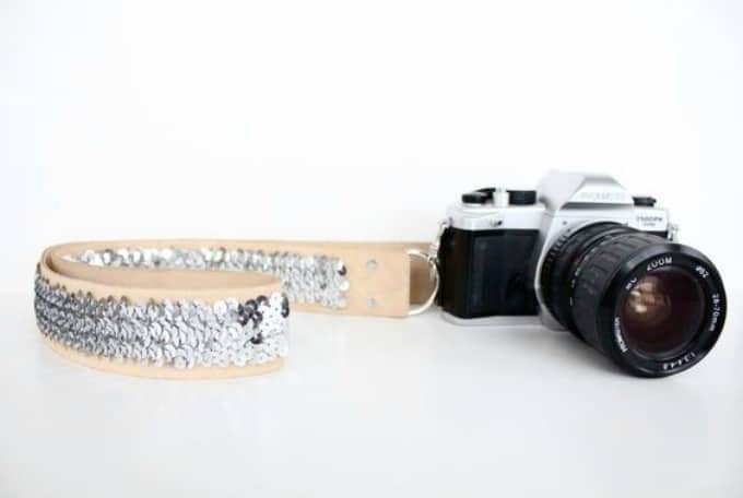 no sew sequin camera strap
