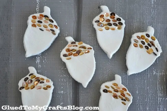 sequin acorn magnets