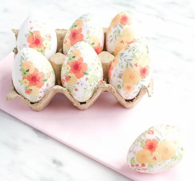 tissue paper eggs