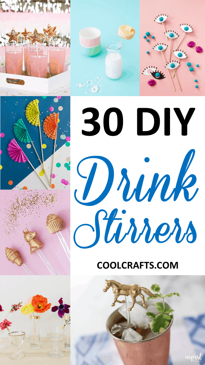 30 DIY Ways to Decorate Your Drink Stirrers • Cool Crafts
