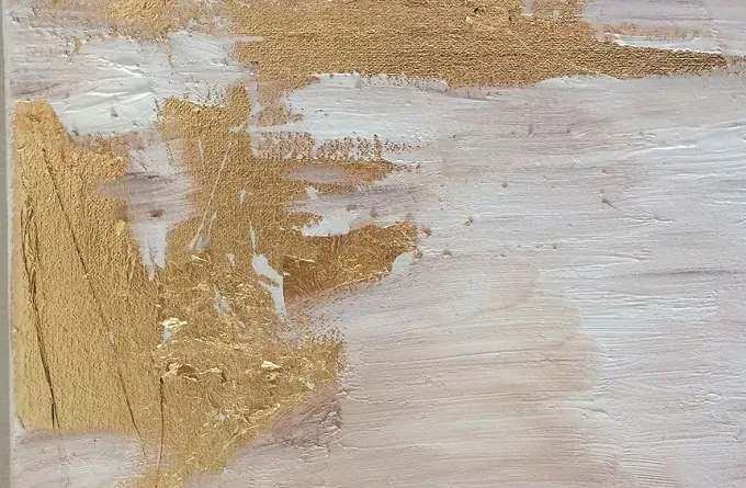 gold foil abstract artwork