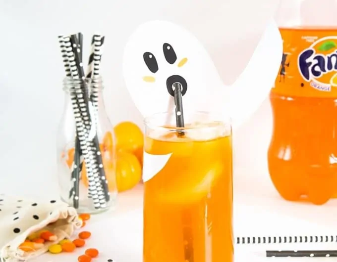 ghost straw toppers