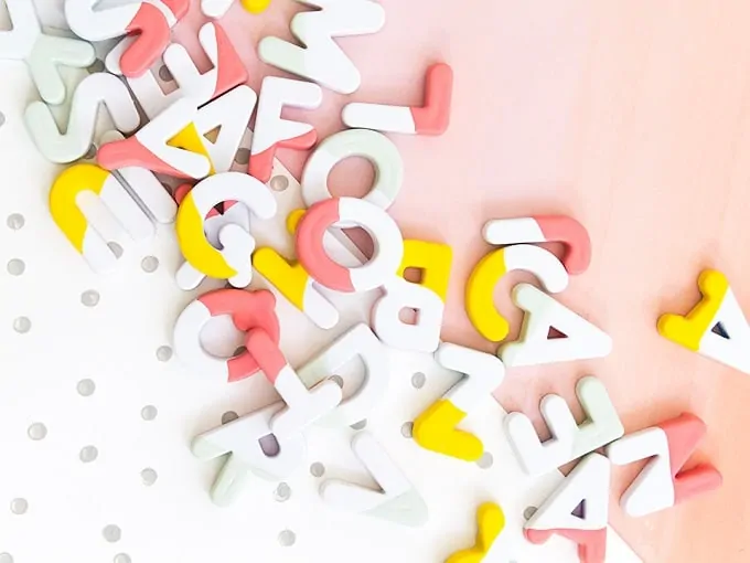 DIY letter magnet