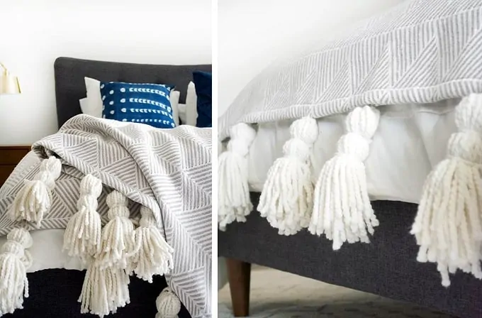 tassel throw blanket
