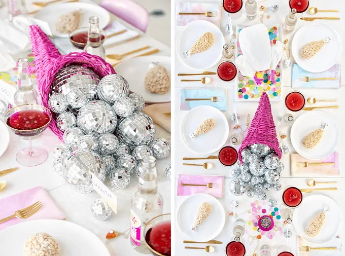 disco ball centerpieces