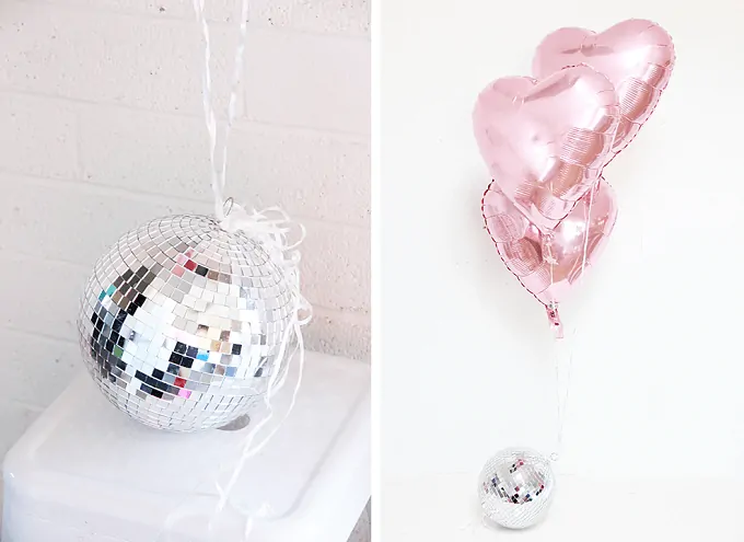disco ball balloon weights