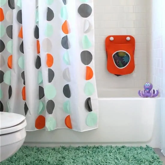 Land Of Nod Inspired DIY Kids Shower Curtain