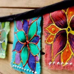 DIY Bohemian Garden Flags