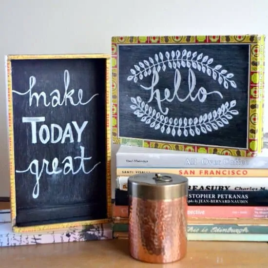 Home Project // Thrift Store Mirror to Chalkboard Calendar