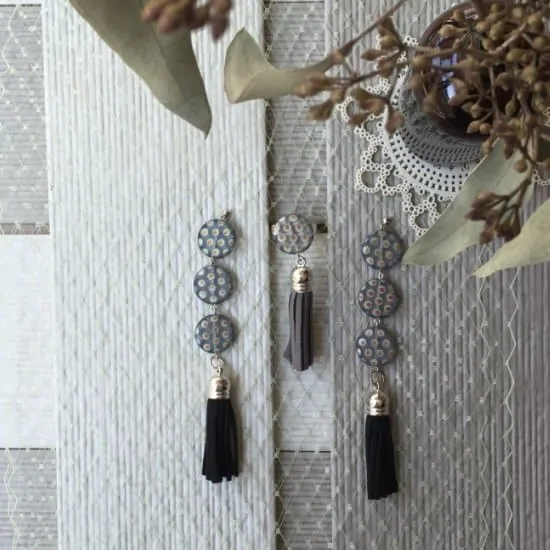 Tassel Polka Dot Earrings