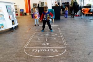 indoor hopscotch